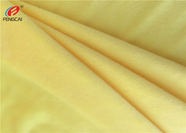 Yellow Color Plain Dyed Super Soft Knitted Minky Plush Fabric For Blanket