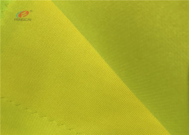 Yellow 100% Polyester Fluorescent High Visibility Fabric For Safety Vest Jacket