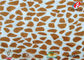Custom Rotary Patterned Minky Fabric , Leopard Print Minky Fabric By The Yard